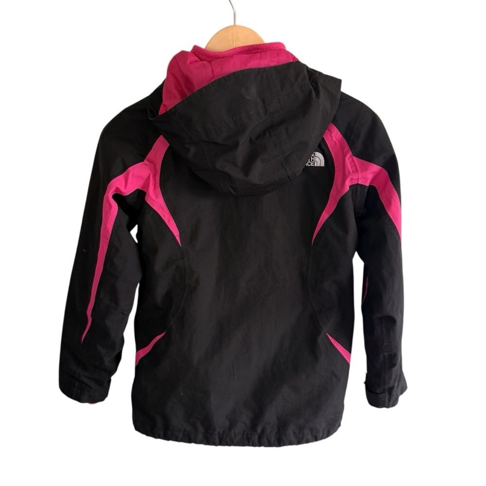 The North Face Girls Black Pink Jacket 3-in-1 jacket Ski Jacket Medium 10/12 - Picture 2 of 10
